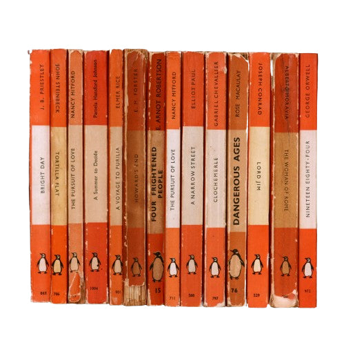Collection of Orange Vintage Penguins