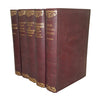 Charles Dickens 5 Burgundy Books - Hazell, Watson & Viney
