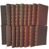Charles Dickens 17 Vintage Leather Pocket Books - Thomas Nelson, (Red and Gold)