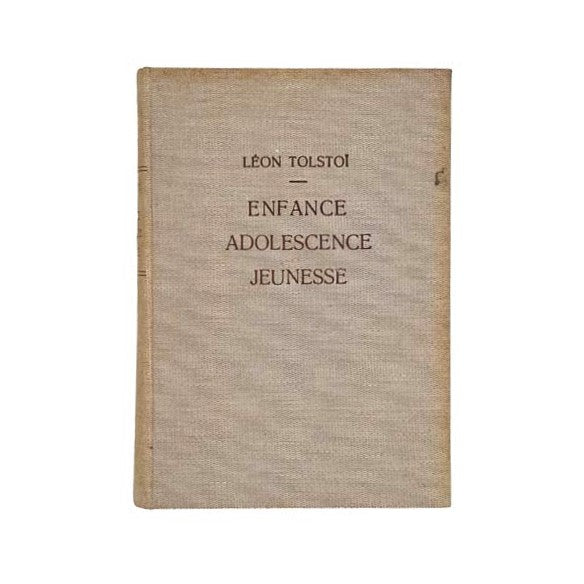 Tolstoy's Enfance Adolescence Jeunesse 1937 - in French