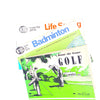 old-know-the-game-country-house-library-thrift-books-vintage-patterned-golf-badminton-decorative-classic-sport-life-saving-antique-
