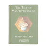 old-beatrix-potter-books-vintage-antique-green-thrift-mrs-tittlemouse-country-house-library-childrens-decorative-classic-patterned-