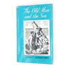 classic-old-antique-decorative-the-old-man-and-the-sea-jonathan-cape-books-patterned-country-house-library-ernest-hemingway-illustrated-thrift-1972-blue-vintage-