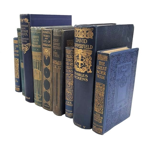 BOOKS BY THE METRE: Blue and Gold Collection