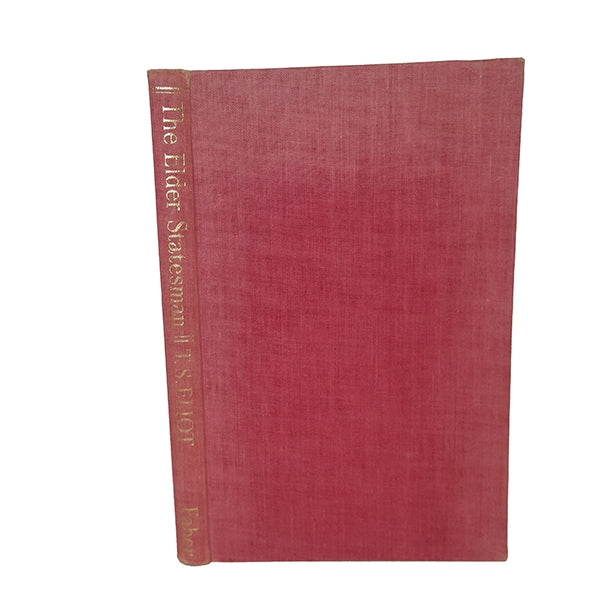 The Elder Statesman by T. S. Eliot - Faber, 1959 - First Edition