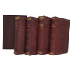 Charles Dickens 5 Burgundy Books - Hazell, Watson & Viney