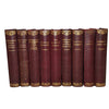 Charles Dickens 9 Burgundy Books - Hazell, Watson & Viney (9 Books)