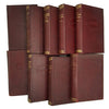 Charles Dickens 9 Burgundy Books - Hazell, Watson & Viney (9 Books)