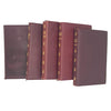 Charles Dickens 5 Vintage Leather Pocket Books - Thomas Nelson, (Red and Gold)