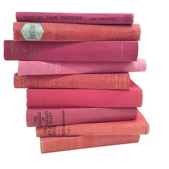 Books by the Foot: Vintage Pink Collection