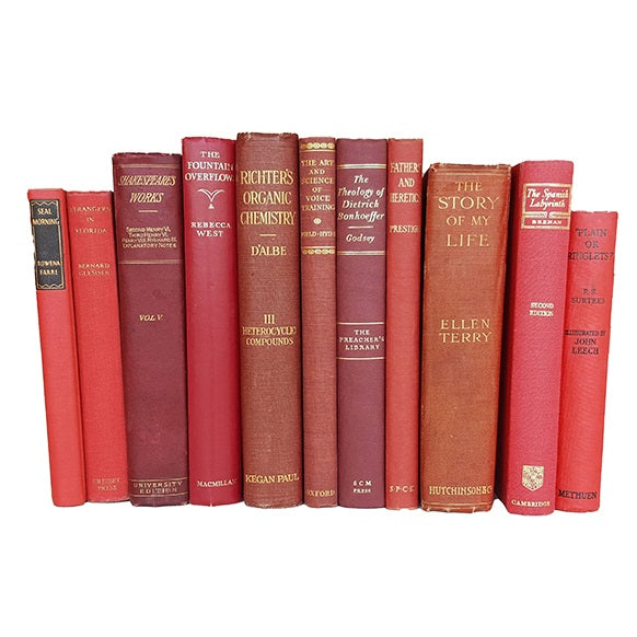 BOOKS BY THE METRE: Vintage Red