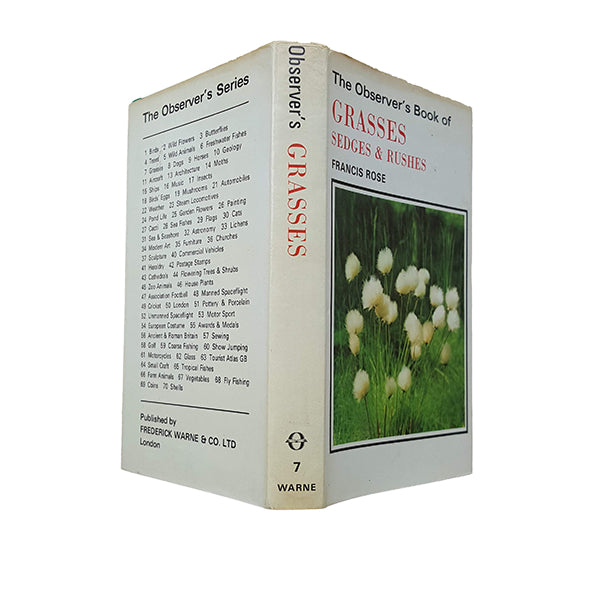 The Observer's Book of Grasses, Sedges &amp; Rushes by Francis Rose (#7) DJ