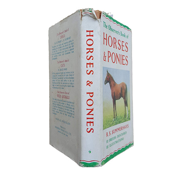 The Observer's Book of Horses &amp; Ponies by R. S. Summerhays (#9) DJ