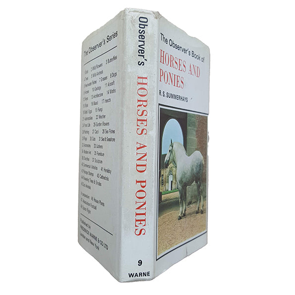 The Observer's Book of Horses &amp; Ponies by R. S. Summerhays (#9) DJ