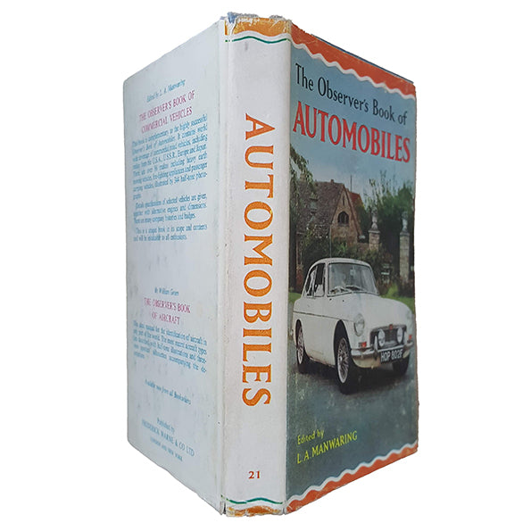 The Observer's Book of Automobiles by Richard T. Parsons (#21) 1967 DJ