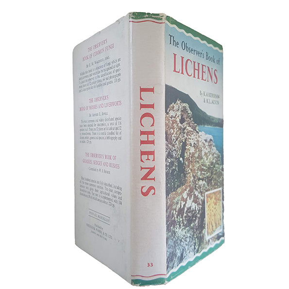 The Observer's Book of Lichens by K. A. Kershaw &amp; K. L. Alvin (#33) 1966 DJ