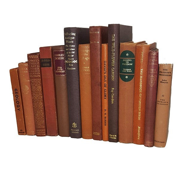 BOOKS BY THE METRE: Vintage Brown