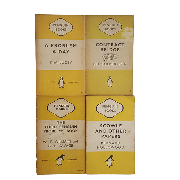 Four Book Collection of Yellow Vintage Penguins