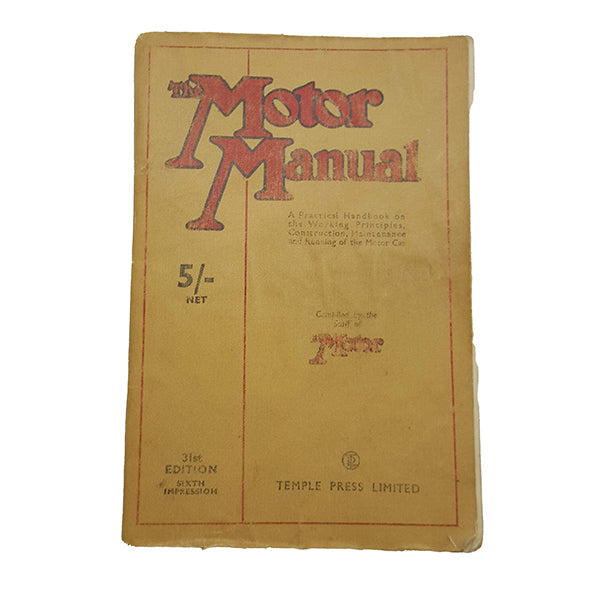 The Motor Manual - Temple Press