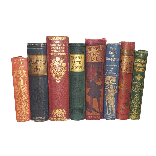 Books By The Foot: Vintage Jewel Colours