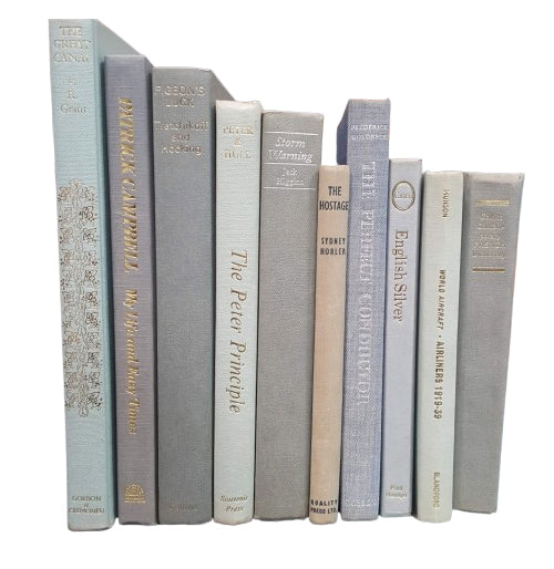 Books By The Foot: Vintage Grey Books
