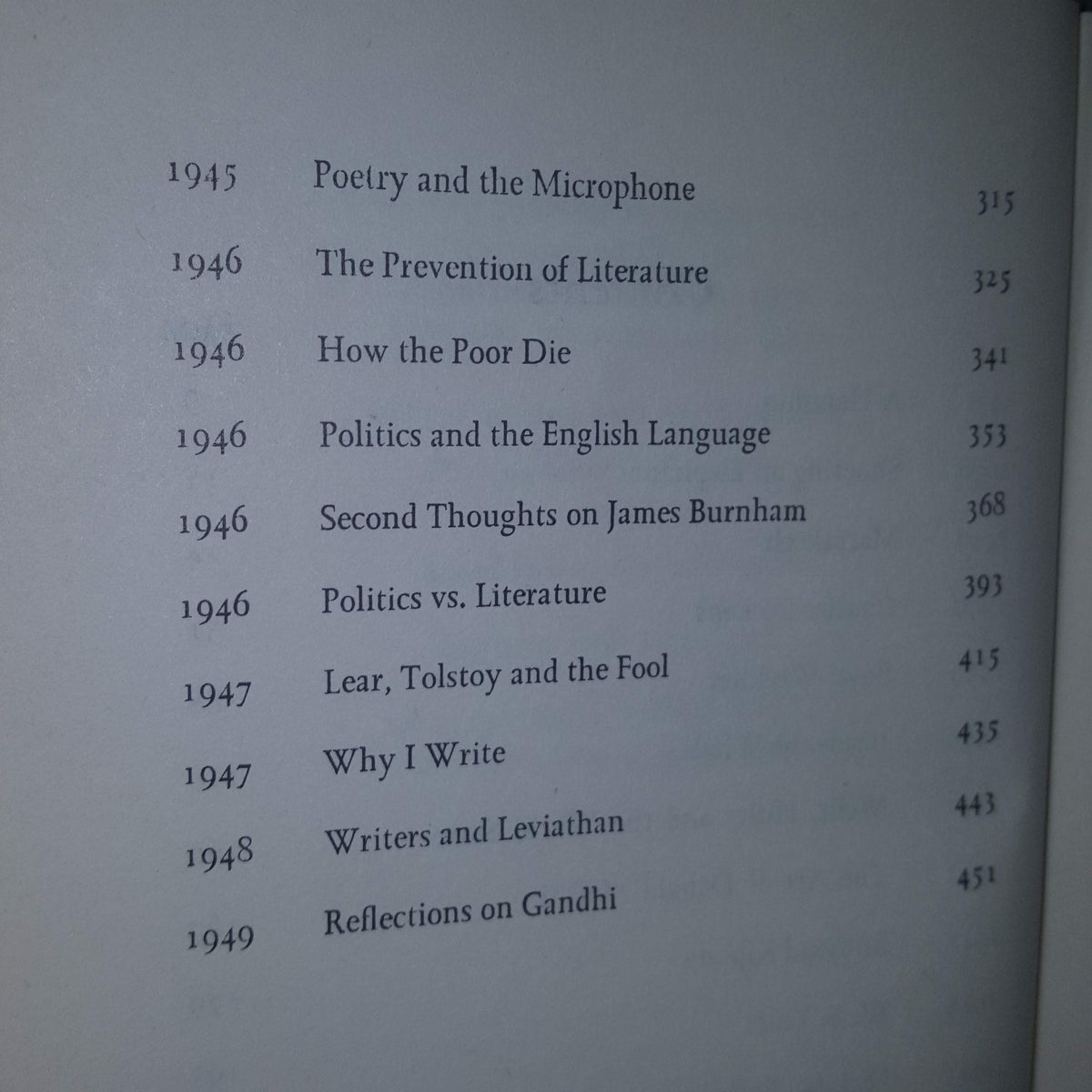 George Orwell's Collected Essays - Secker, 1975