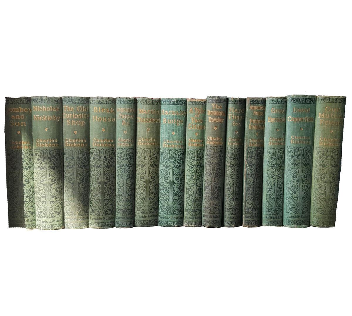 Charles Dickens' Collected Works - Fireside Editions, c.1907 (14 books)