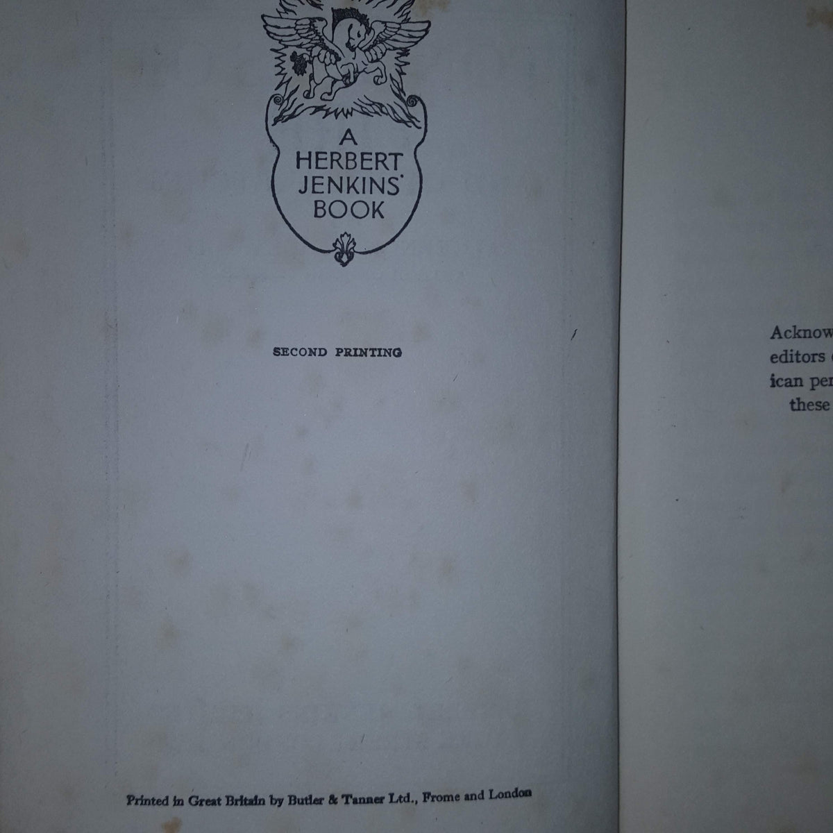 Tongues of Fire by Algernon Blackwood - Herbert Jenkins