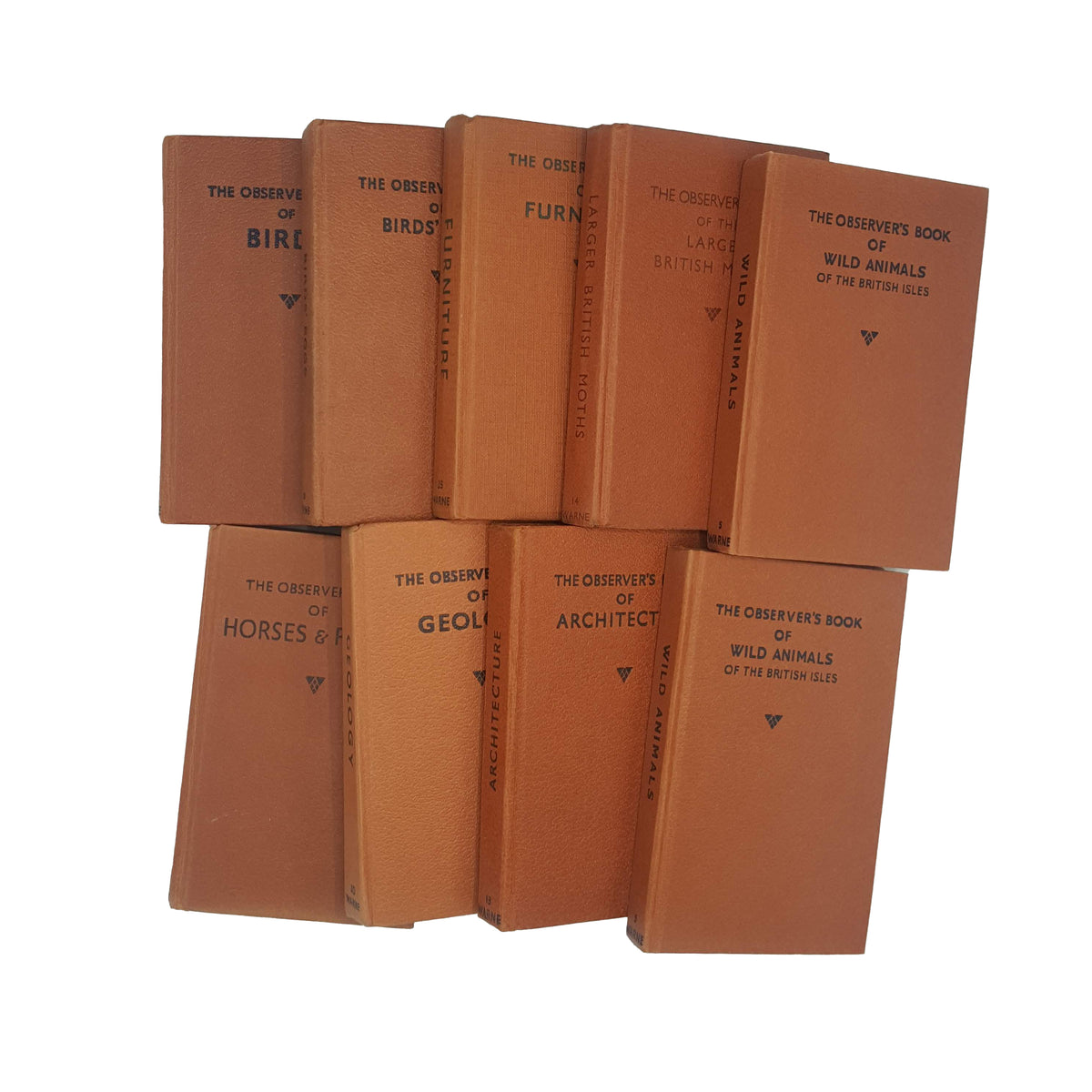 Half a Foot of Brown Observer Books (9 Books)