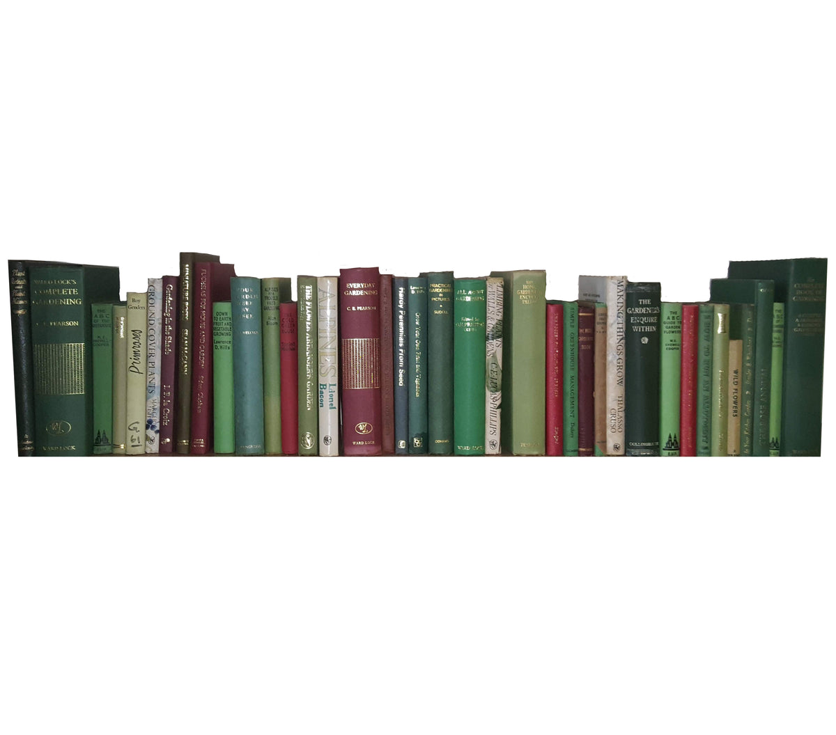 Books by the Foot: Vintage Gardening, Nature, Flora Fauna
