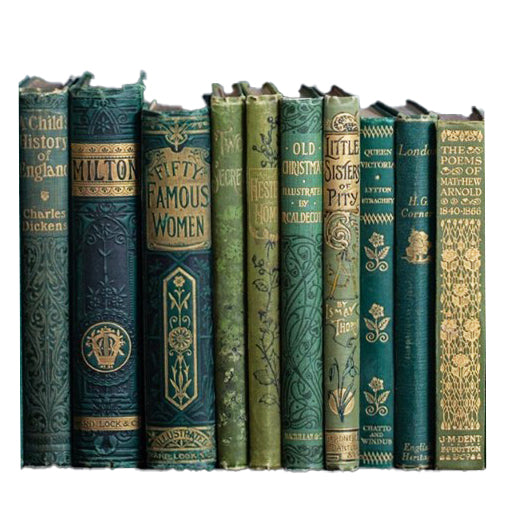 Books By The Foot: Highly Decorative Green &amp; Gold