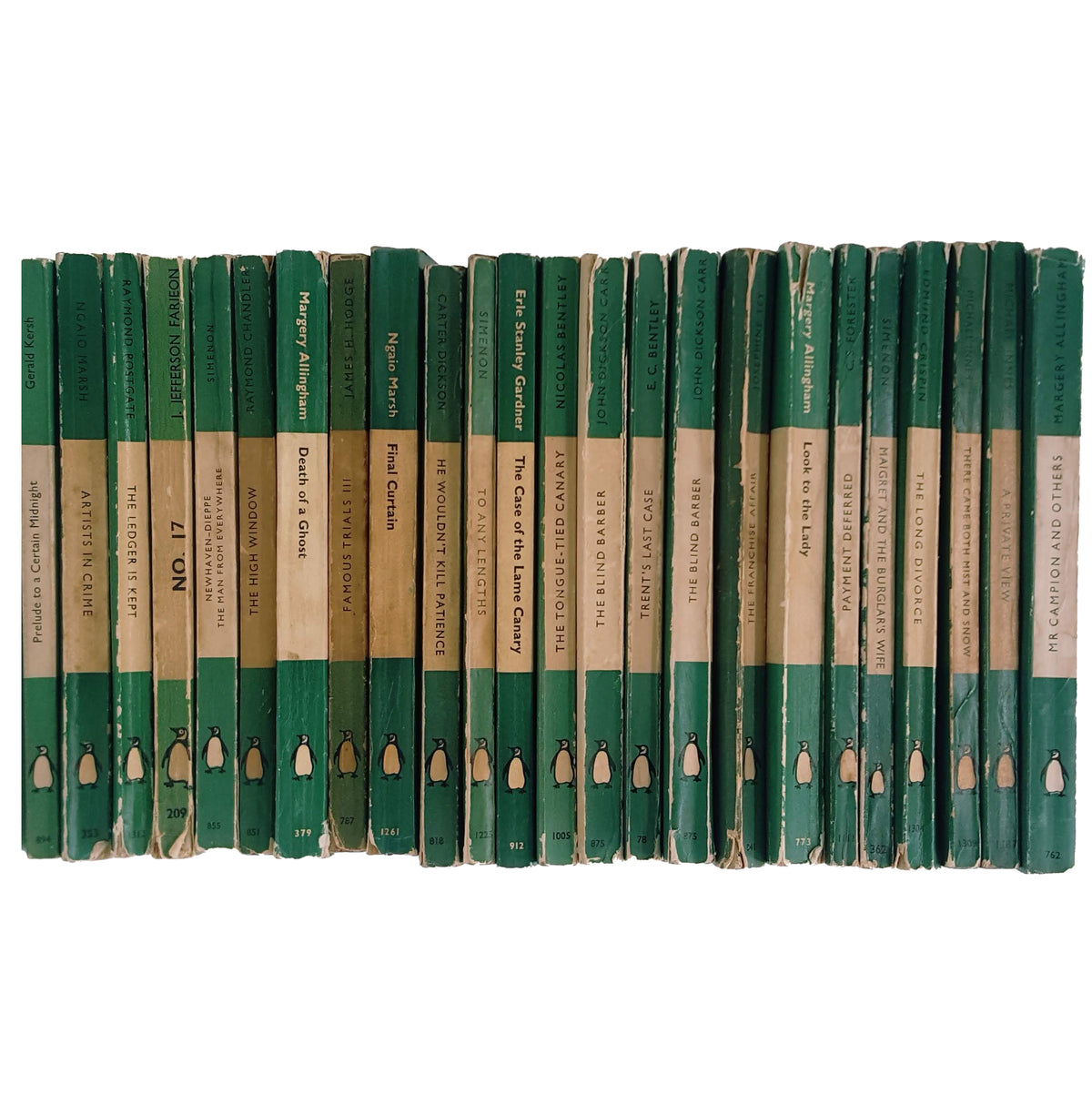 Books by the Foot: Horizontal Stripe Green Penguin Paperbacks