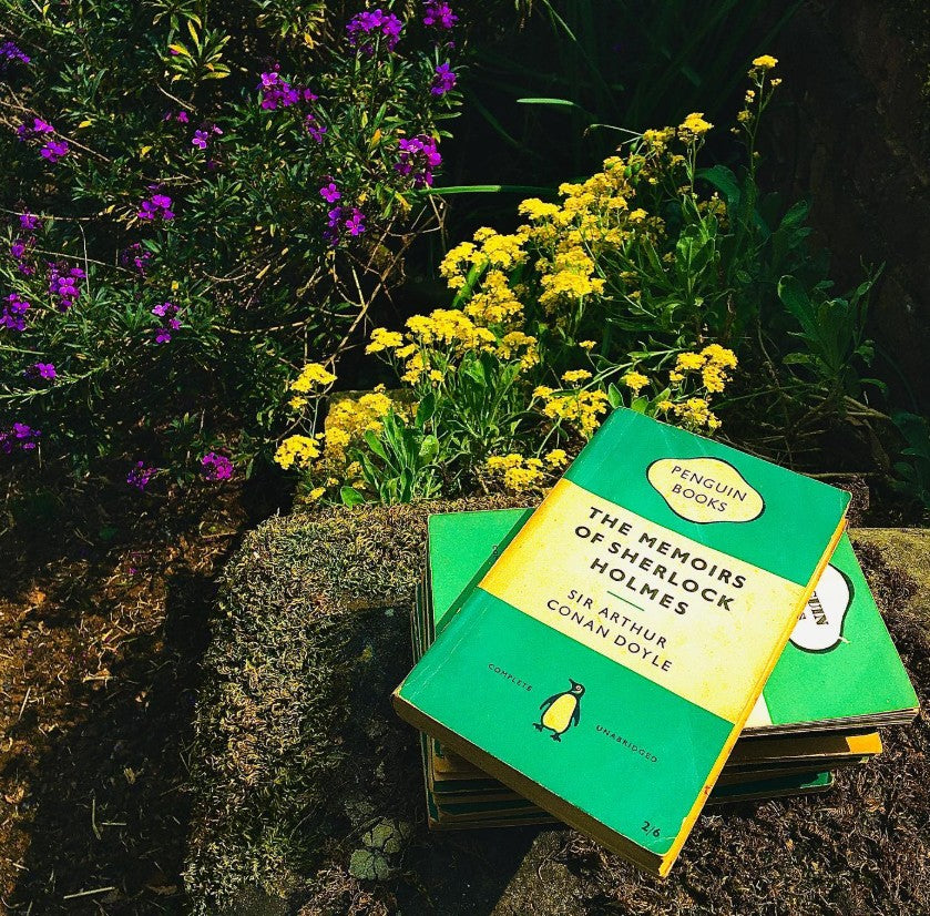 Collection of Green Vintage Penguin Paperbacks