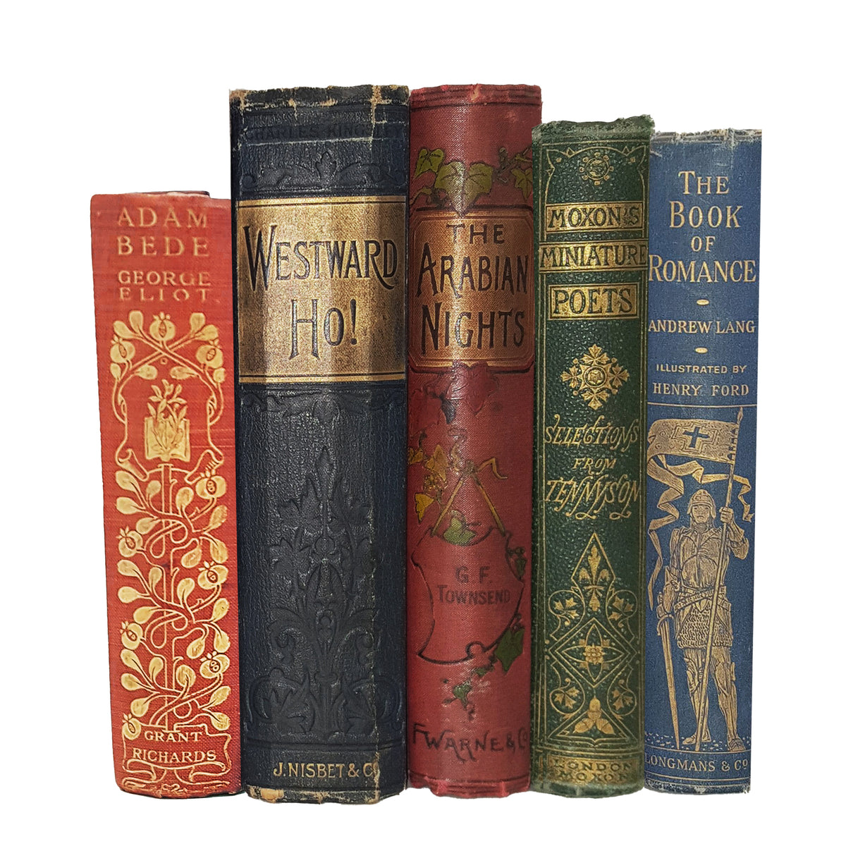 Books By The Foot: Vintage Jewel Colours