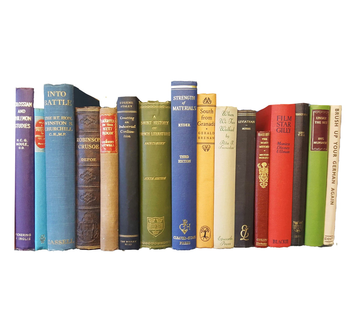 Books by the Foot: Vintage Mixed Colour