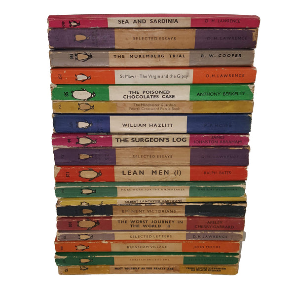 Books by The Foot: Rainbow Vintage Penguins | Country House Library ...