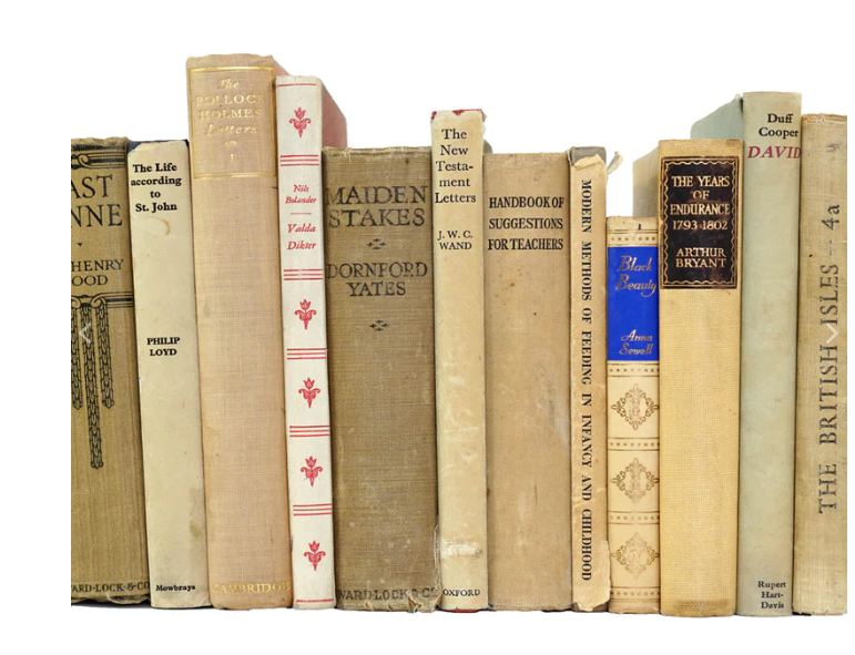 Books by the Foot: Vintage Beige