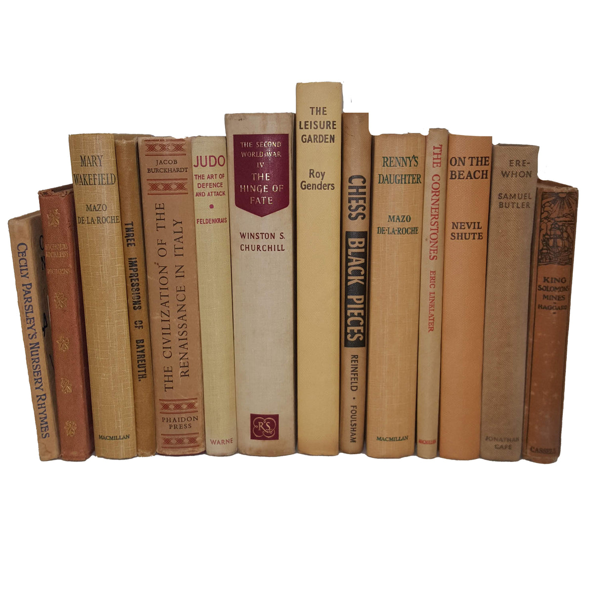 Books by the Foot: Vintage Beige