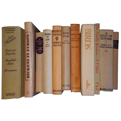 Books by the Foot: Vintage Beige
