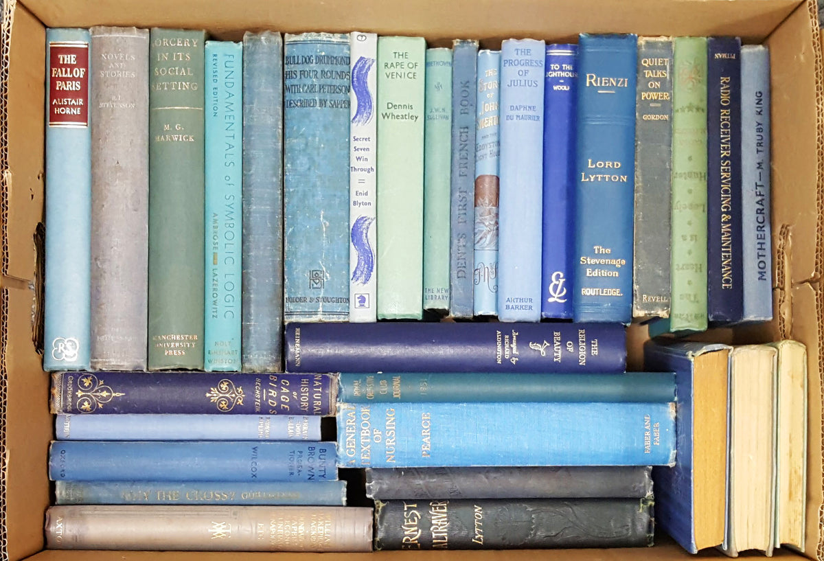 Book By The Foot: Vintage Blue