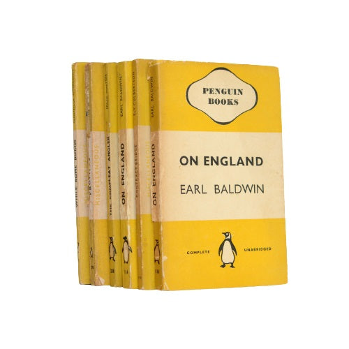 Four Book Collection of Yellow Vintage Penguins