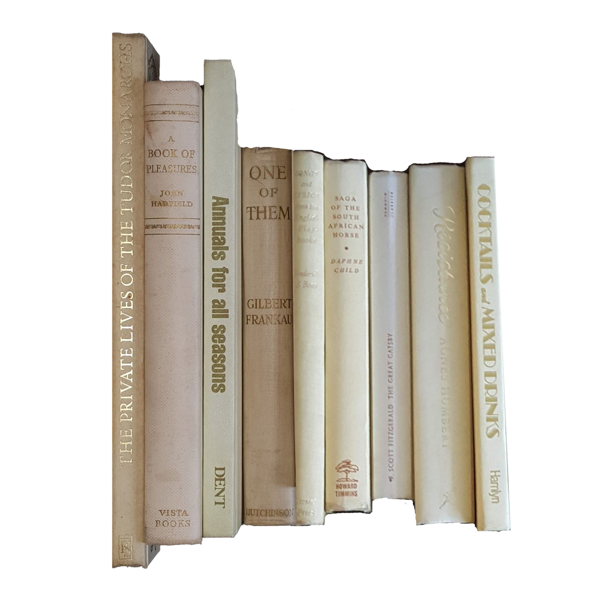 Books By The Foot: Cream &amp; Gold