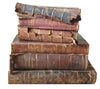 Books By The Foot: Distressed Leather-Bound