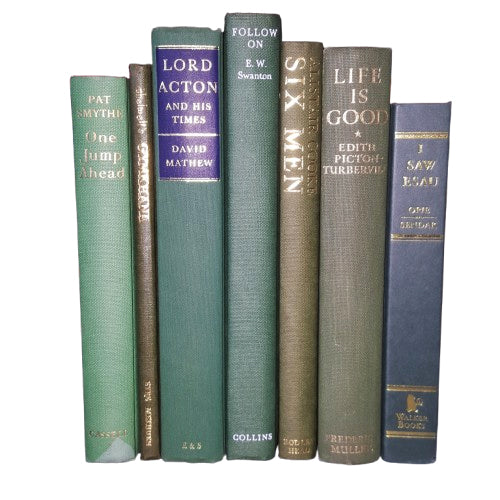 Books By The Foot: Vintage Green Collection