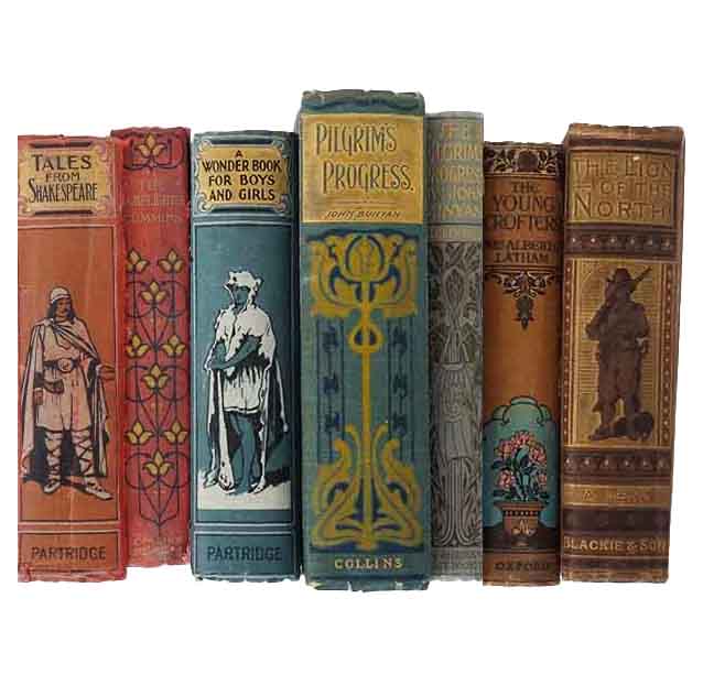 Books By The Foot: Highly Decorative Mixed Colour