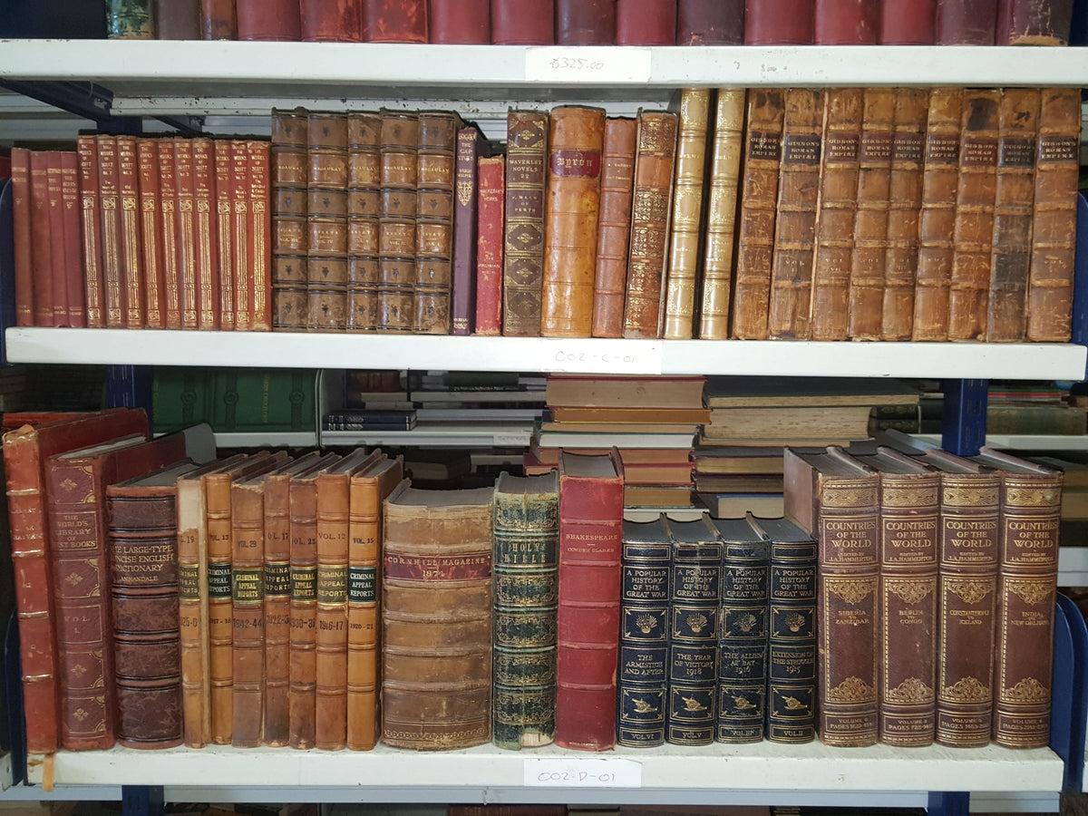 Books By The Foot: Leather-Bound