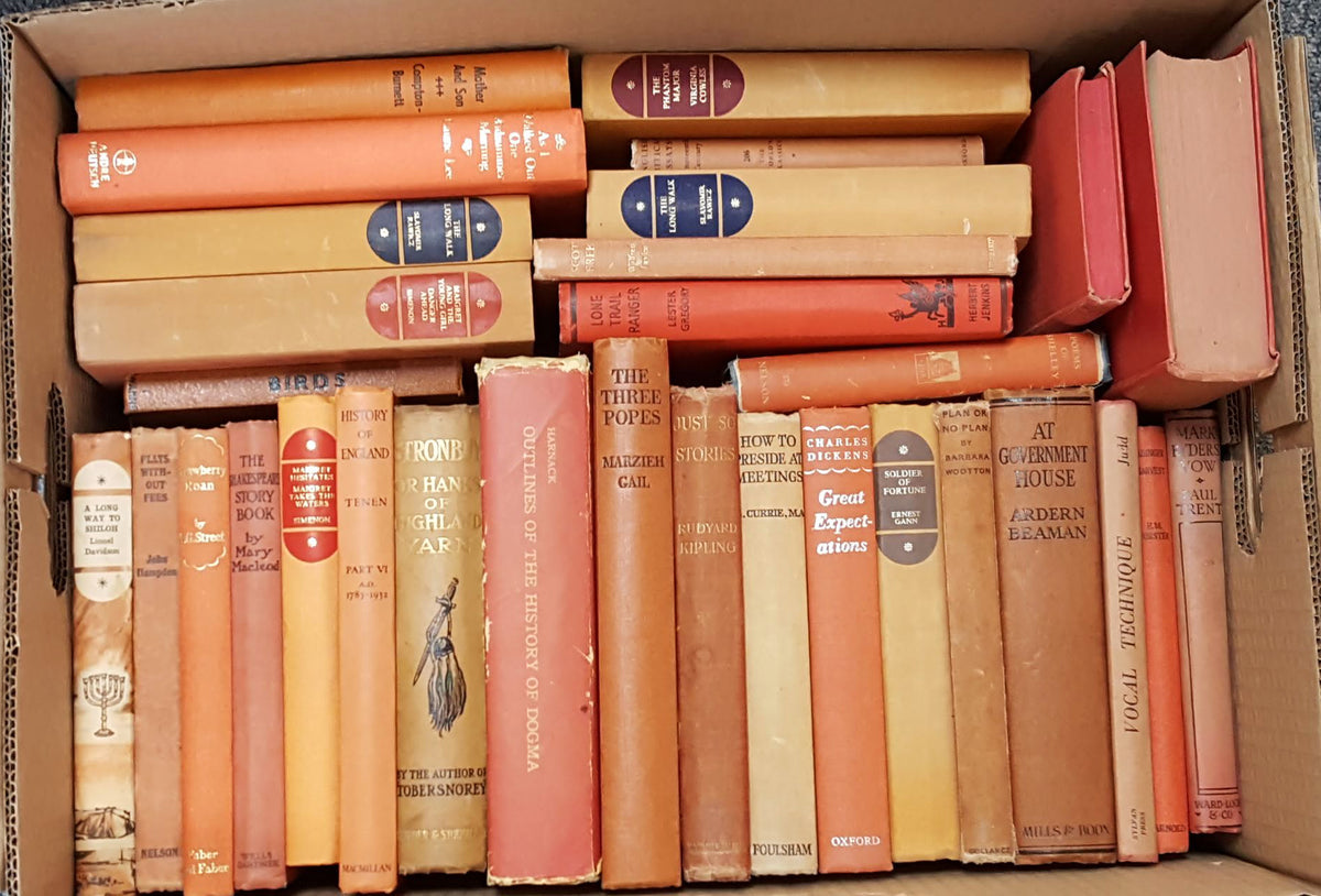 Books by the Metre: Vintage Orange