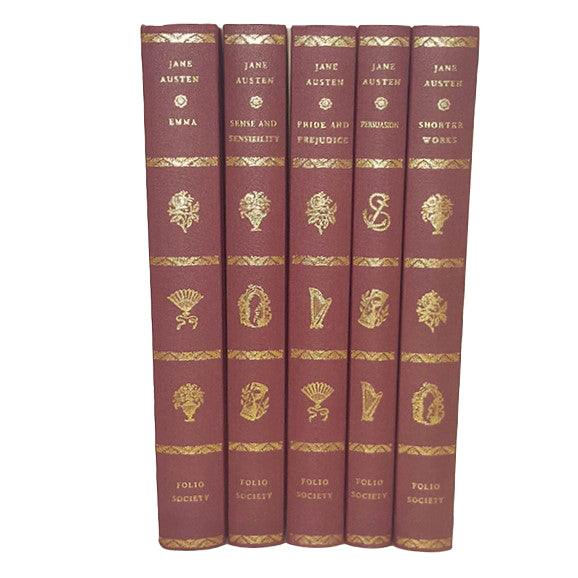 Jane Austen's Pride and Prejudice, Emma, Sense and Sensibility, Persuasion - Folio 1991 (5 Books)