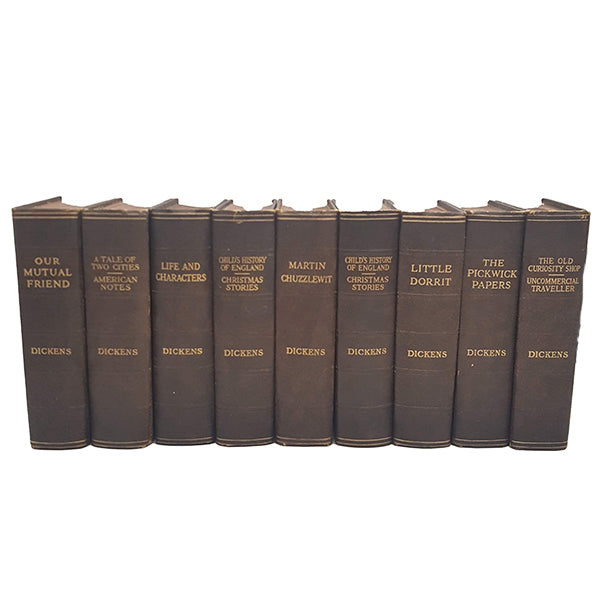 Charles Dickens' Collected Works - Odhams (13 Brown Books)