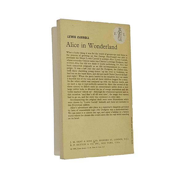 Alice's Adventures in Wonderland by Lewis Carroll - Dent 1965